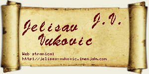 Jelisav Vuković vizit kartica
